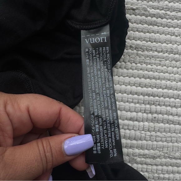 Vuori Wide Leg Sweatpants XS Black Drawstring Lounge Athleisure - Picture 6 of 8